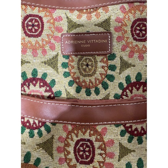 Adrienne Vittadini‎ Floral Tapestry Duffle Bag Travel Carry On - Picture 5 of 7